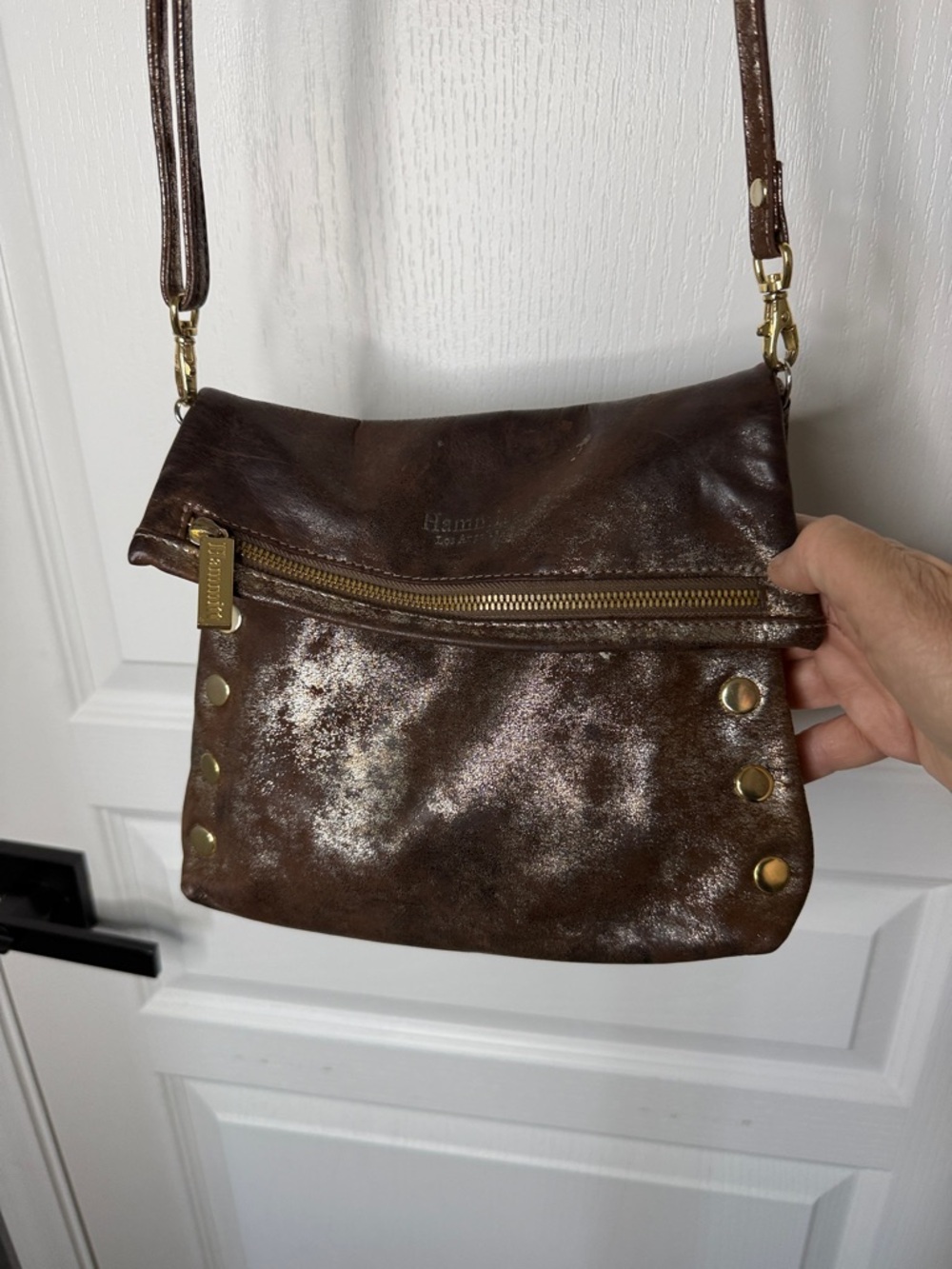Hammitt Metallic Brown Crossbody Bag - Picture 4 of 10